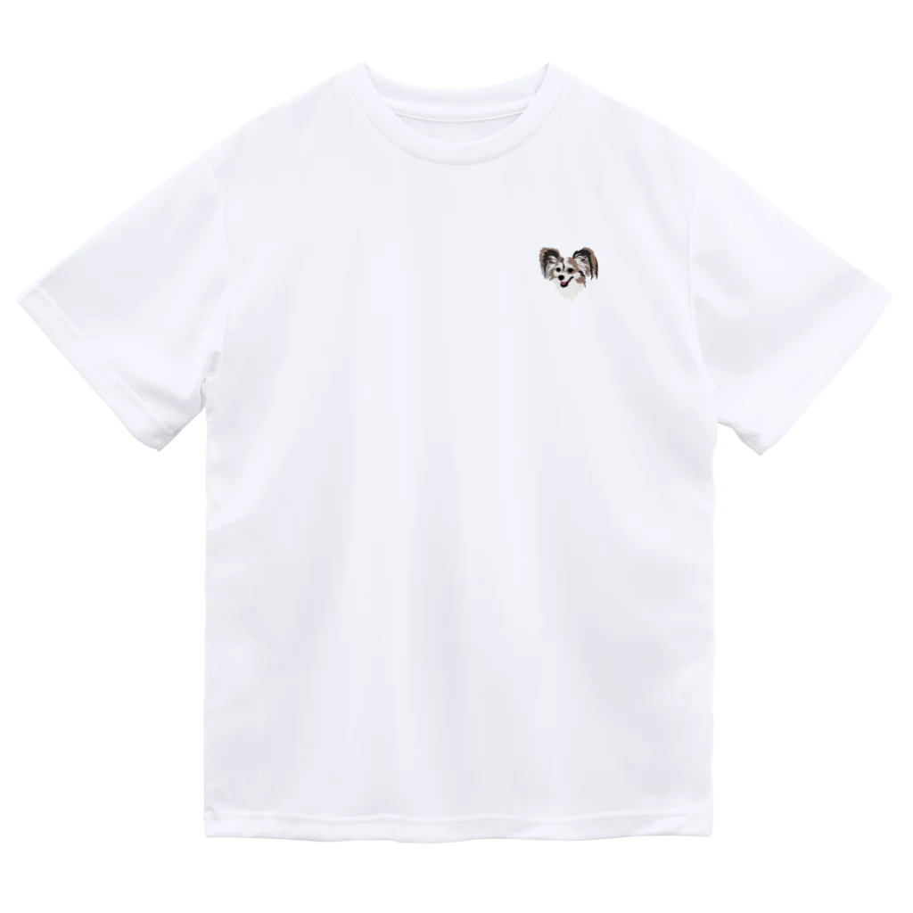 DOG FACEのパピヨン【わんデザイン 2月】 ドライTシャツ