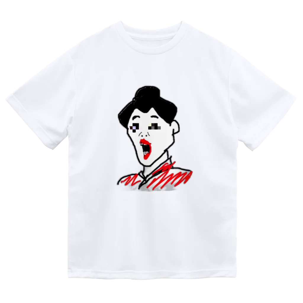09mst15の芸妓(○梅)モザイク ドライTシャツ