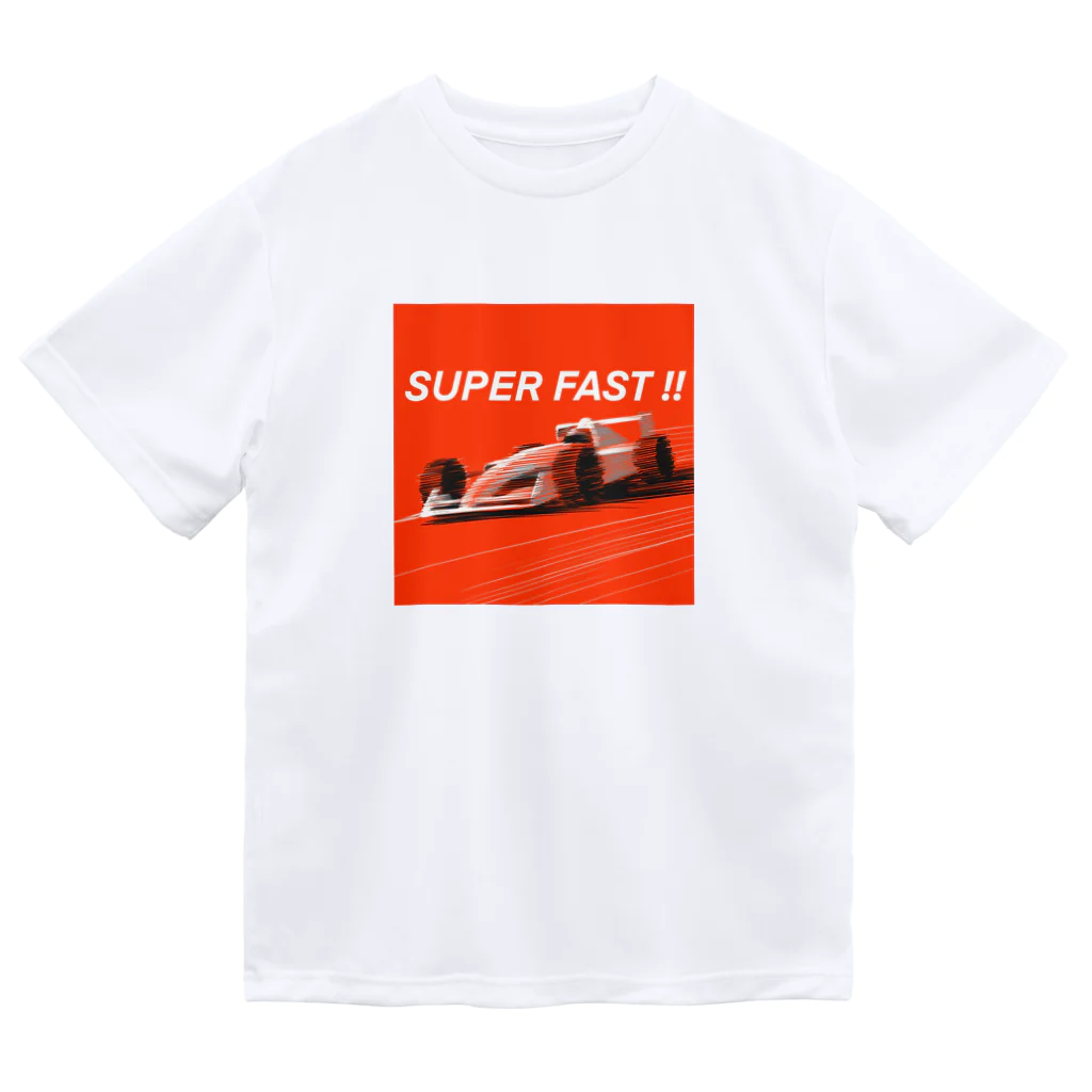 ジョンの乗り物イラストのSUPER FAST! ドライTシャツ