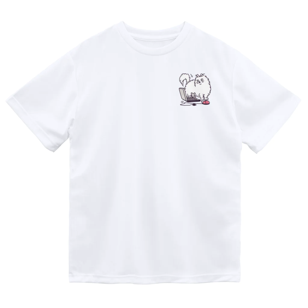イラスト MONYAAT のワンポイント ワールドワイドでCHU*M配置 Dry T-Shirt