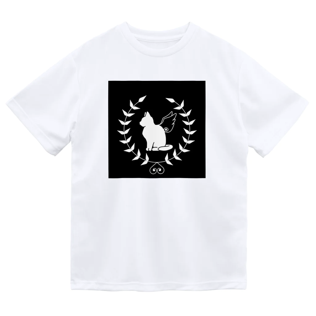 いろはにゃんこ堂の羽ねこさん(白) Dry T-Shirt