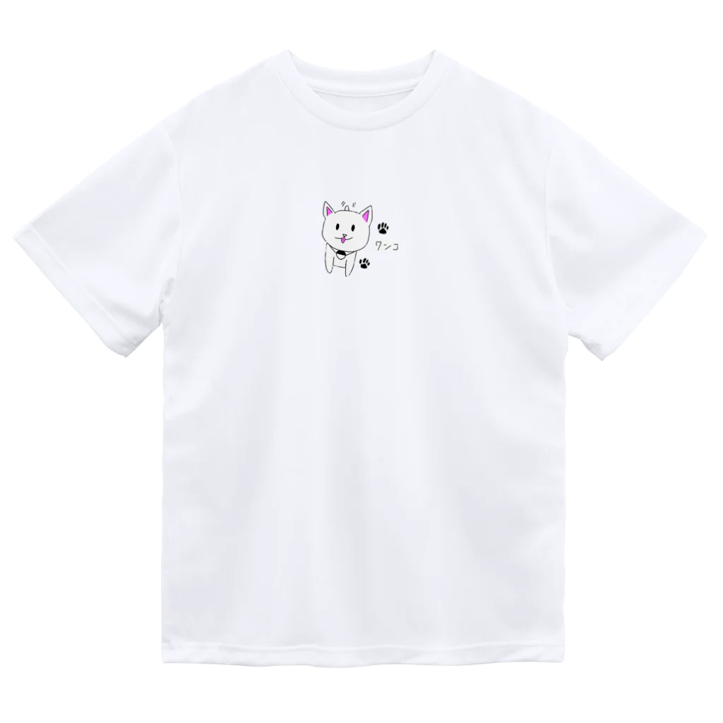 KUROWOLFの犬のワンコくん Dry T-Shirt