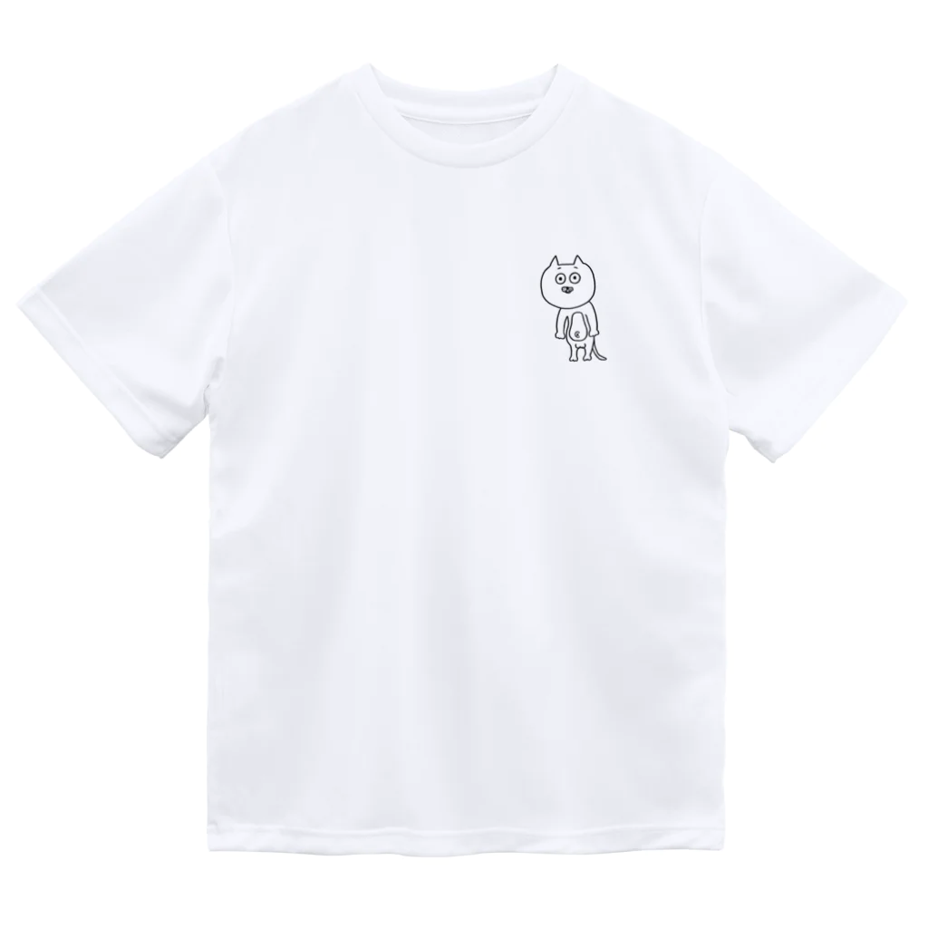 マッハナイスガイのくず猫（ワンポイント） Dry T-Shirt