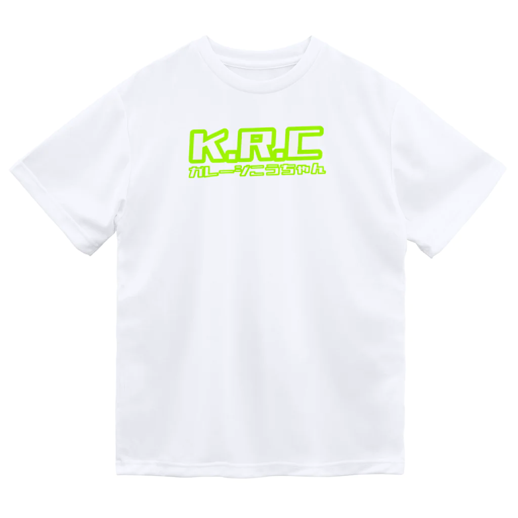 K・R・CのKRCロゴ　グリーン ドライTシャツ