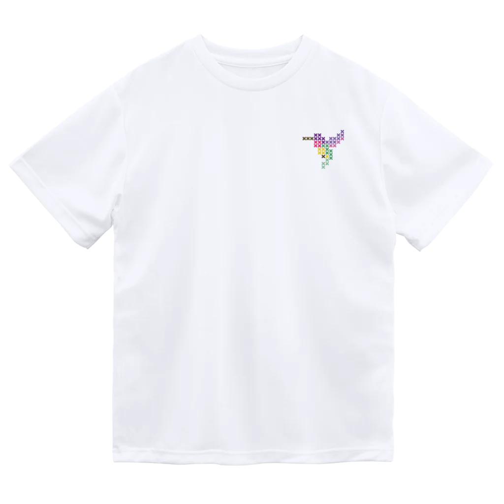 shisoppaのハミングバード Cross-stitch Dry T-Shirt