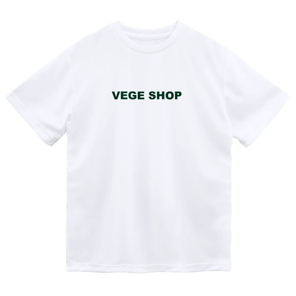 VEGE SHOPのVEGE SHOP 緑文字 ドライTシャツ