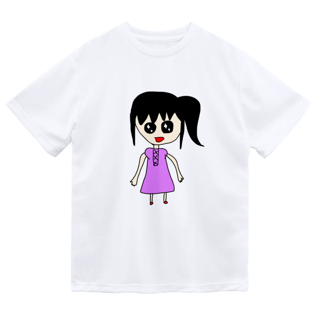 dokodemodoaの幼稚園児が描いたような絵 ドライTシャツ