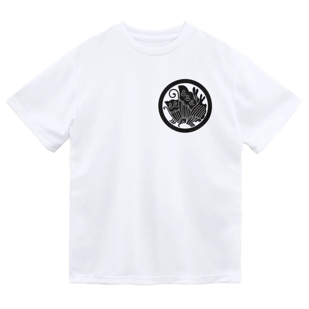 CIPANGOの【家紋】揚羽蝶（ブラック） Dry T-Shirt