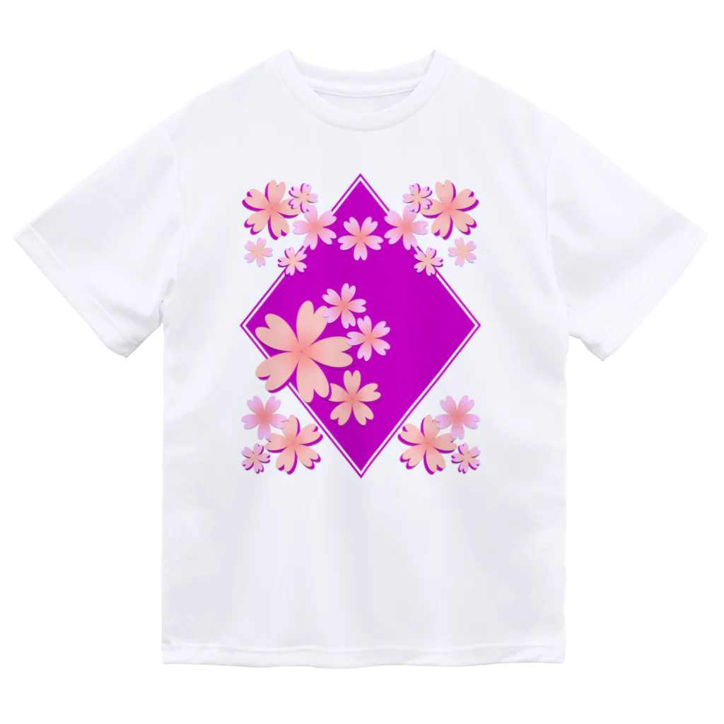 WISSCOLOR【ｳｨｽﾞｶﾗｰ】の春色【桜／パープル】 ドライTシャツ