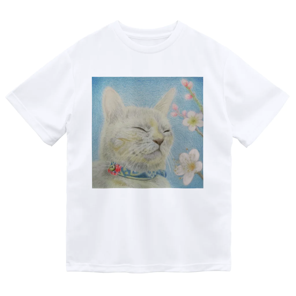 理絵のねこ ぬくぬく ドライTシャツ