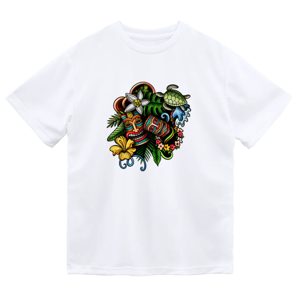 アロハスタイルハワイのハワイアート design06 ドライTシャツ