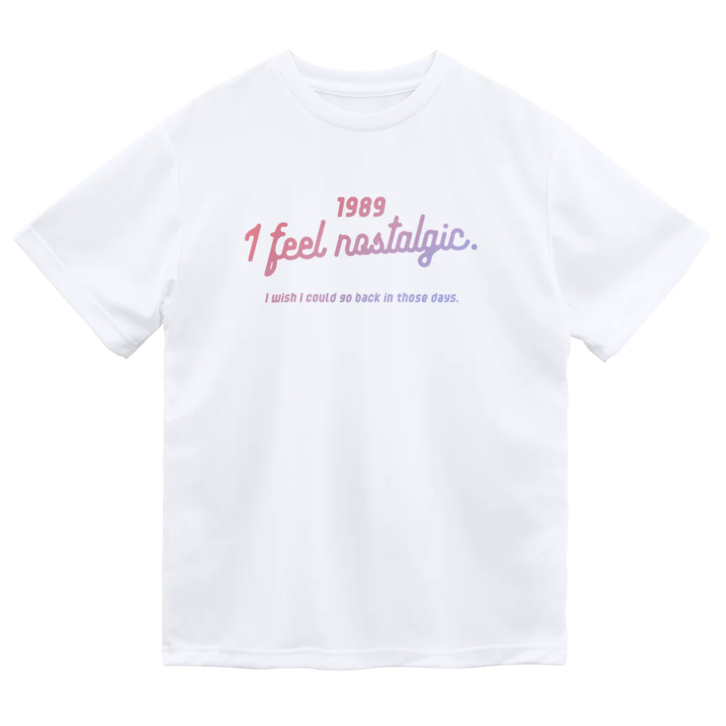 SANKAKU DESIGN STOREの1989ver. 懐かしのあの頃に戻りたい。for gradation ドライTシャツ