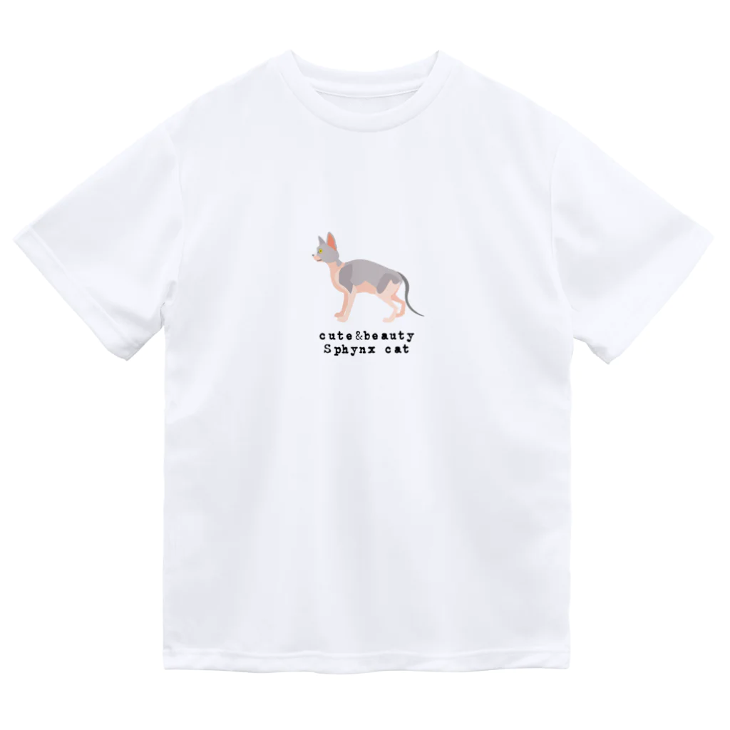 orange_honeyの猫1-13 スフィンクス猫 Dry T-Shirt