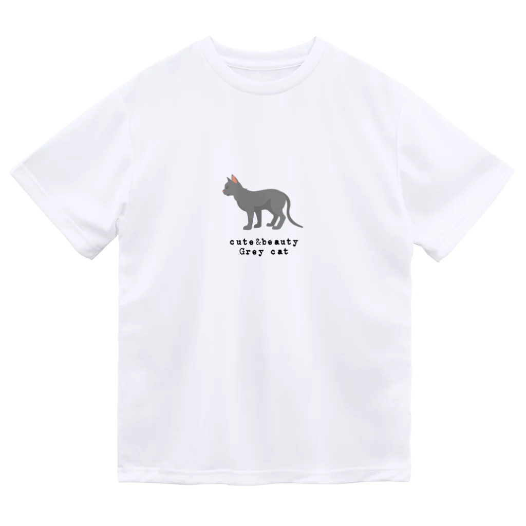 orange_honeyの猫1-14 灰猫 ドライTシャツ