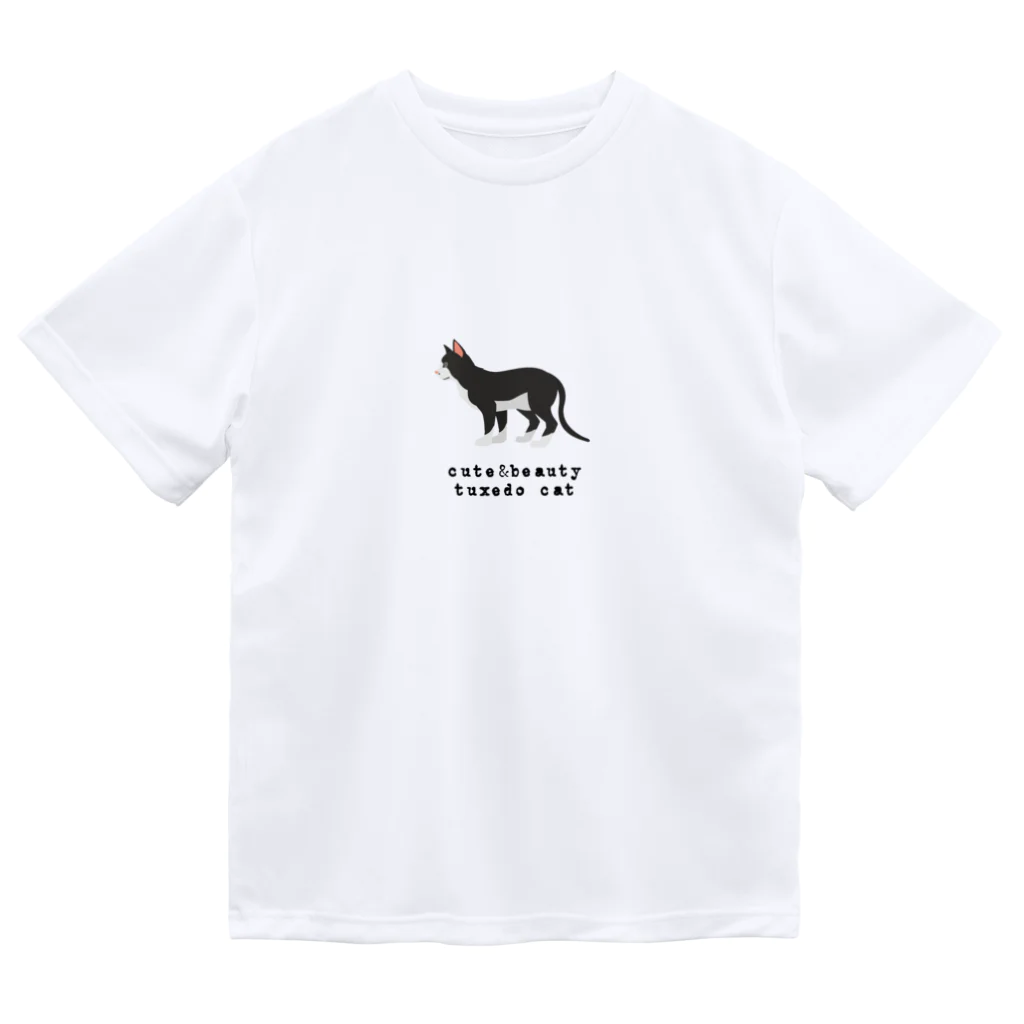 orange_honeyの猫1-17 タキシード猫 Dry T-Shirt