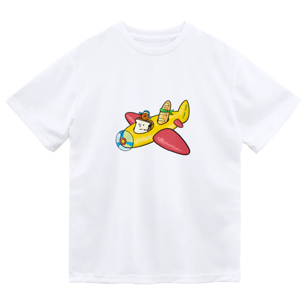 とことこ(パンの人)の空飛ぶパン ドライTシャツ