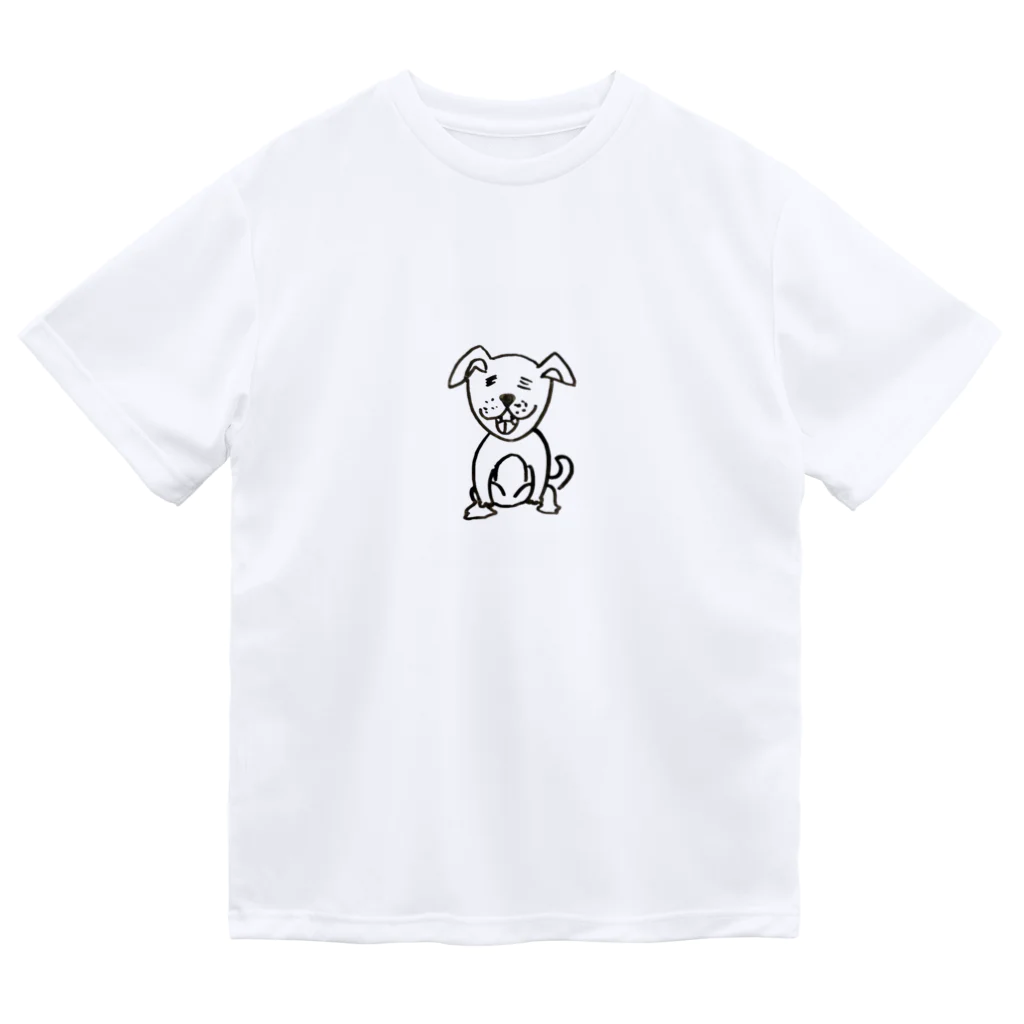 🅿️モリリンP＼( 'ω')／の尿漏れ我慢わんちゃんTシャツ ドライTシャツ