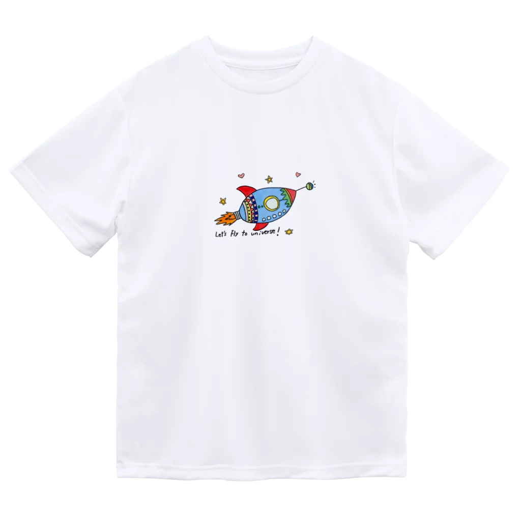 かふぇもかのshopの宇宙へGo！ Dry T-Shirt