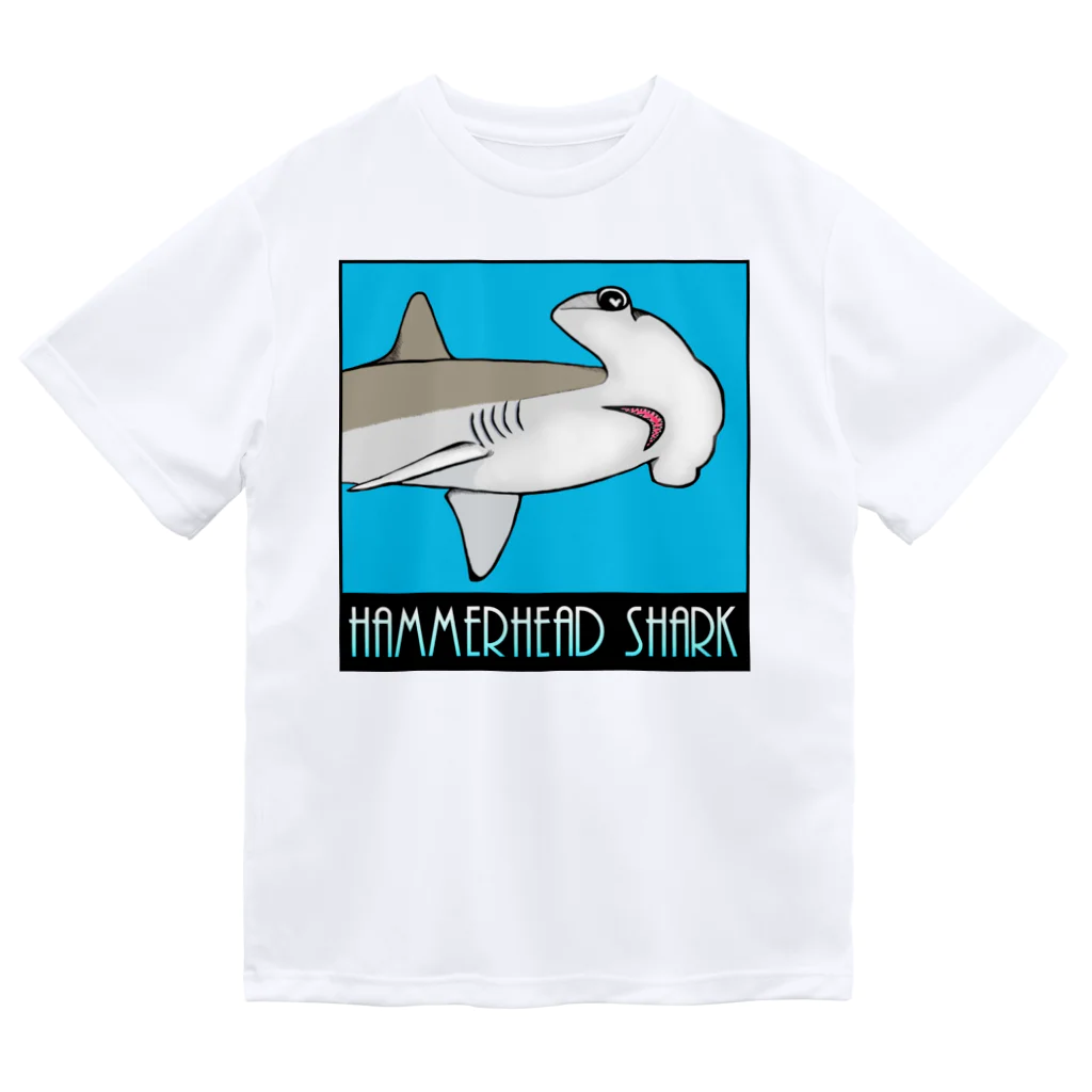 LalaHangeulのHammerhead shark(撞木鮫) ドライTシャツ