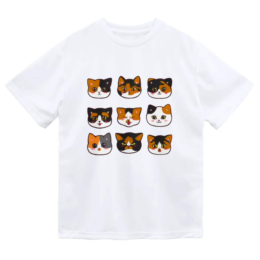 ふわにゃんshopのうちのミケちゃん ドライTシャツ