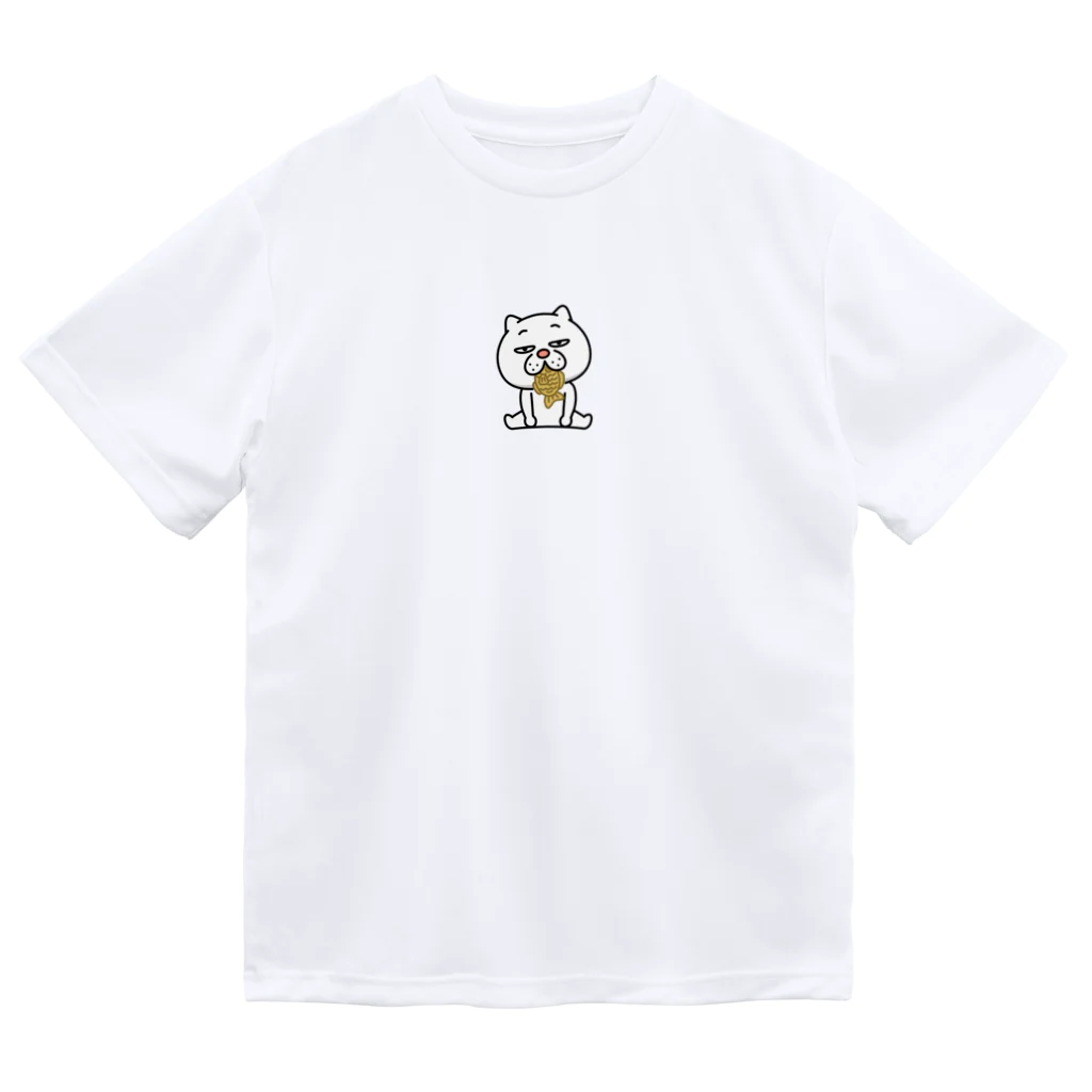 セイコウ スタンプのウザ～～い猫　タイ焼き ドライTシャツ