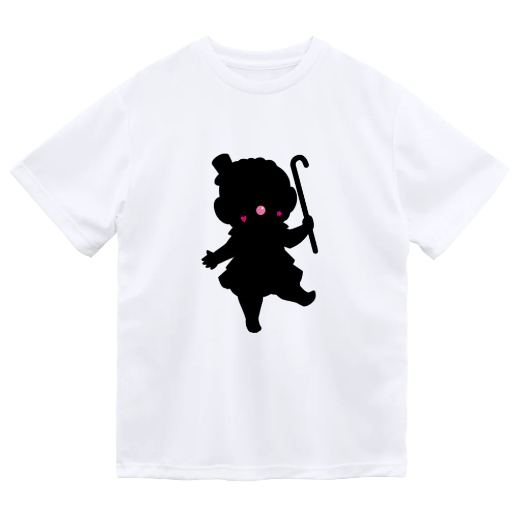 twoあんどtwoの『clown monkeys』メロディ シルエットＶｅｒ． ドライTシャツ