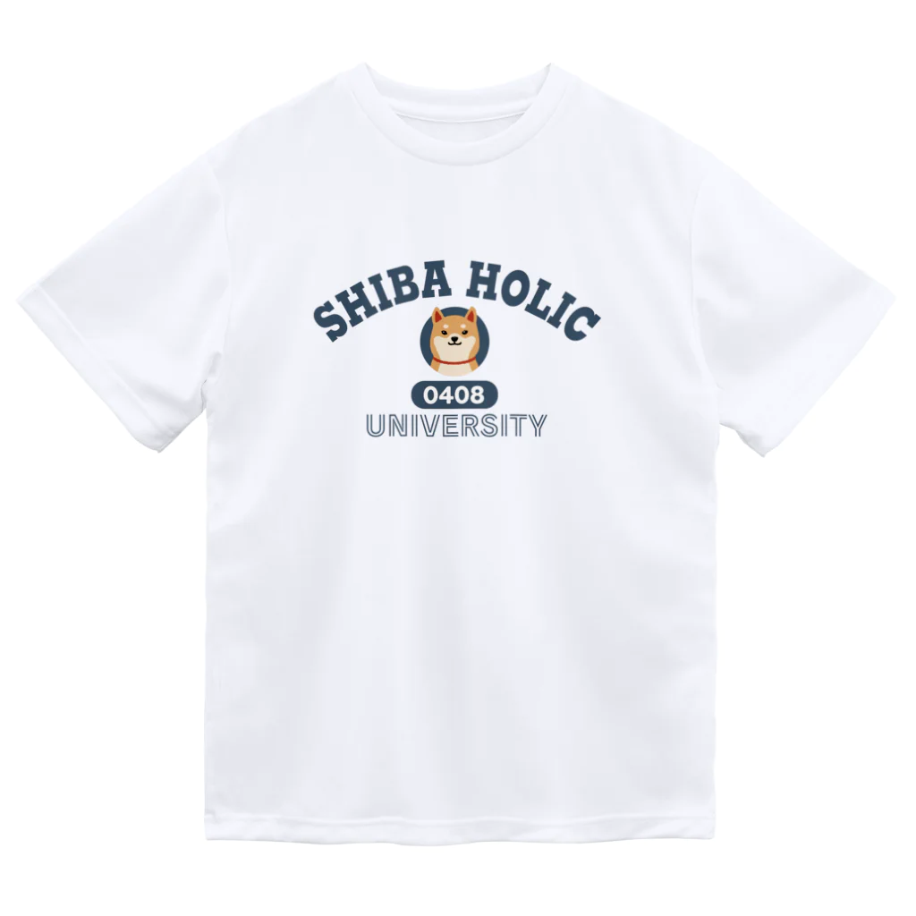 しばじるしデザインのSHIBA HOLIC（柴犬中毒大学） Dry T-Shirt