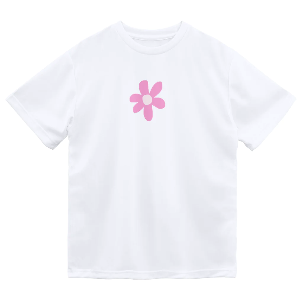 YURRYのDusty pink flower ドライTシャツ