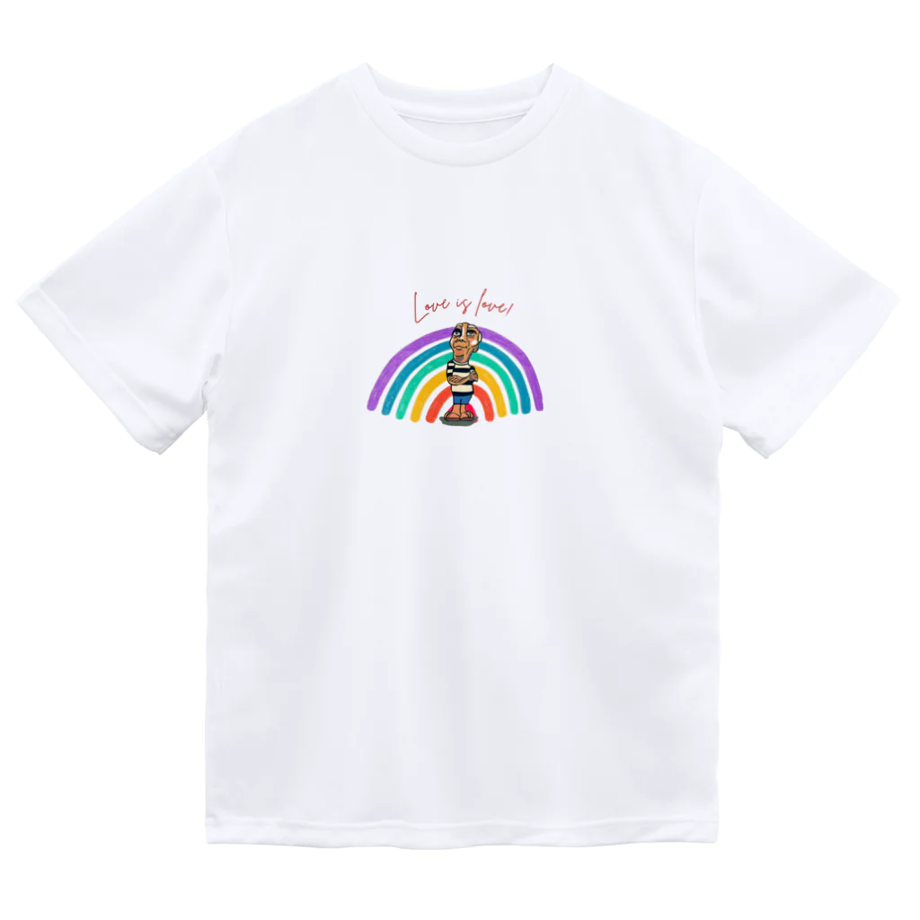 YellowSeed　by　MackPicasso　　のlove is lovel　【虹】 Dry T-Shirt