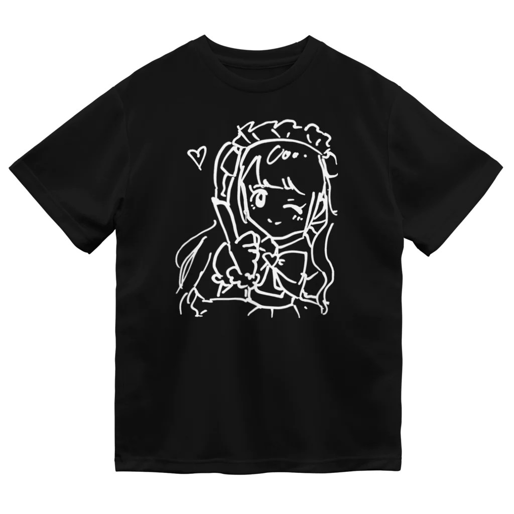 ひげぴのメイドさんイラスト Dry T-Shirt