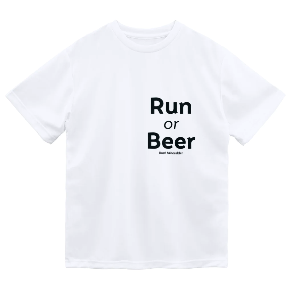 gainaのショップのRun or Beer ドライTシャツ