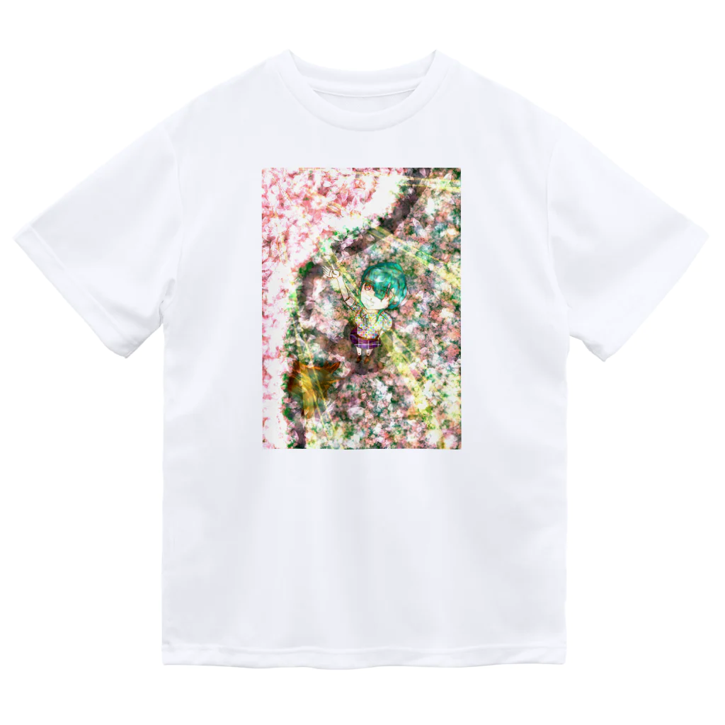 AkironBoy's_Shopの光桜に夢を見る少女 Dry T-Shirt