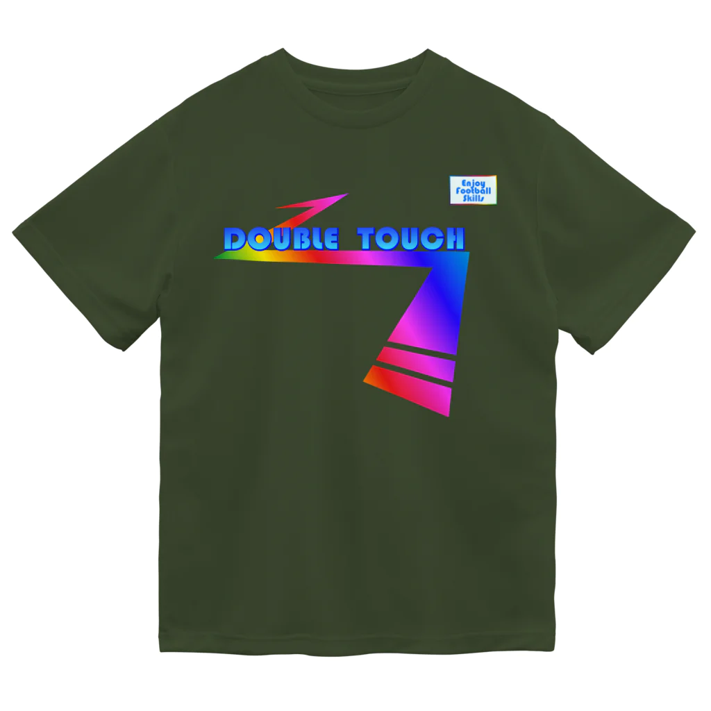 ドリブルTシャツのD-StudioのドリブルTシャツ：ダブルタッチ虹 Dry T-Shirt