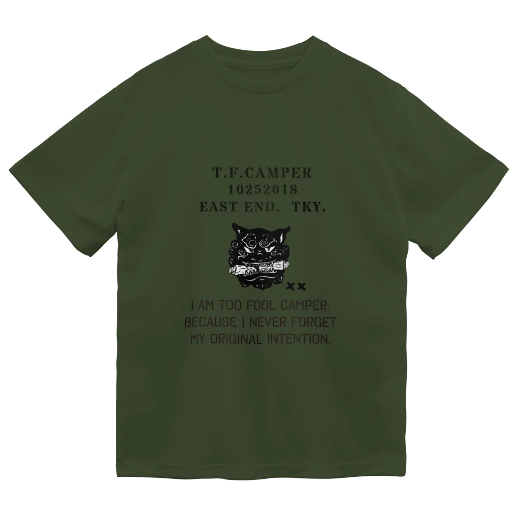 Too fool campers Shop!のT.F.CAMPER01(BK) ドライTシャツ