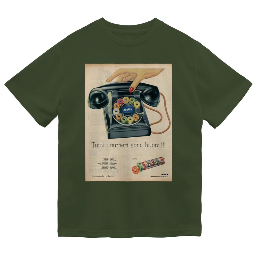 YS VINTAGE WORKSのイタリア　電話ドロップ飴 ドライTシャツ