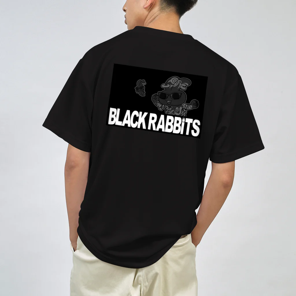 よっち　しょっぷのブラックラビッツ ドライTシャツ