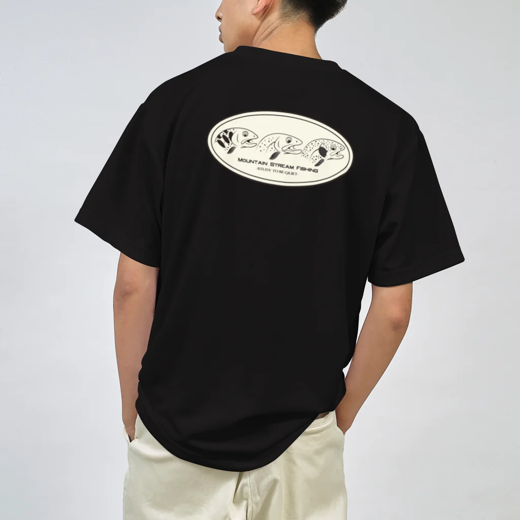 渓流釣り倶楽部の渓流魚3種 ドライTシャツ