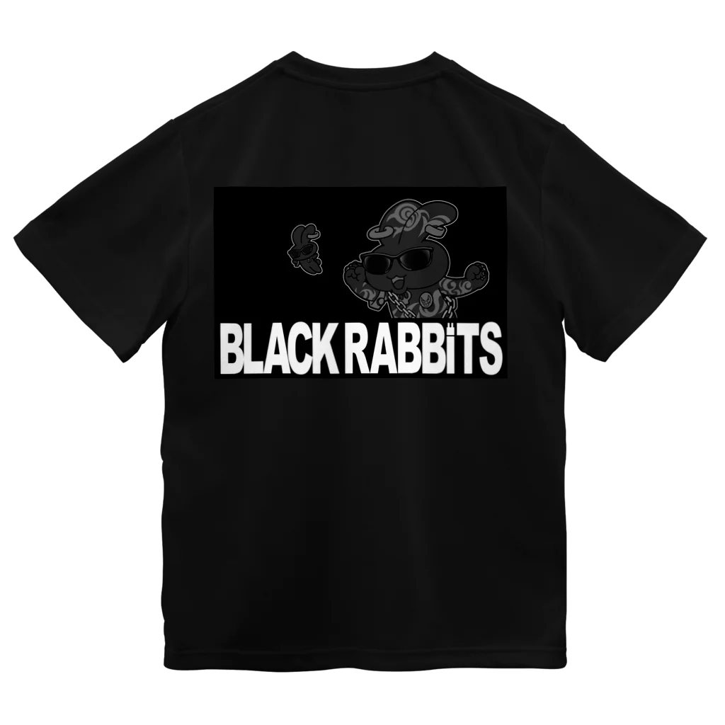 よっち　しょっぷのブラックラビッツ ドライTシャツ