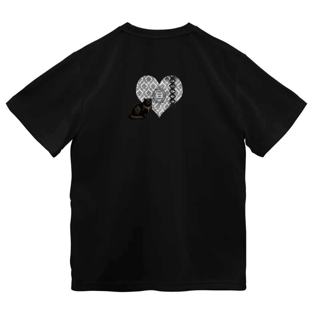 海賊猫 cocoのKeep Calm and Goth On♱マリー・アントワネット『Masquerade』♱黒ロリ ゴスロリ ゴシック 蝶 Dry T-Shirt