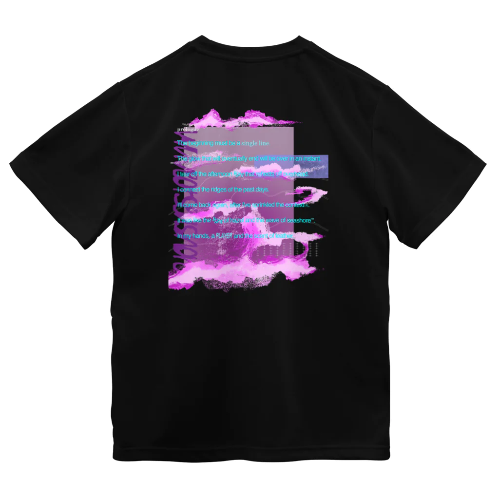 WAVE OF SEASHOREのWOS_poem01 ドライTシャツ