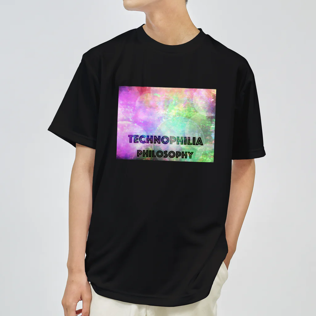 technophilia philosophyのlight painting with logo Dry T-Shirt