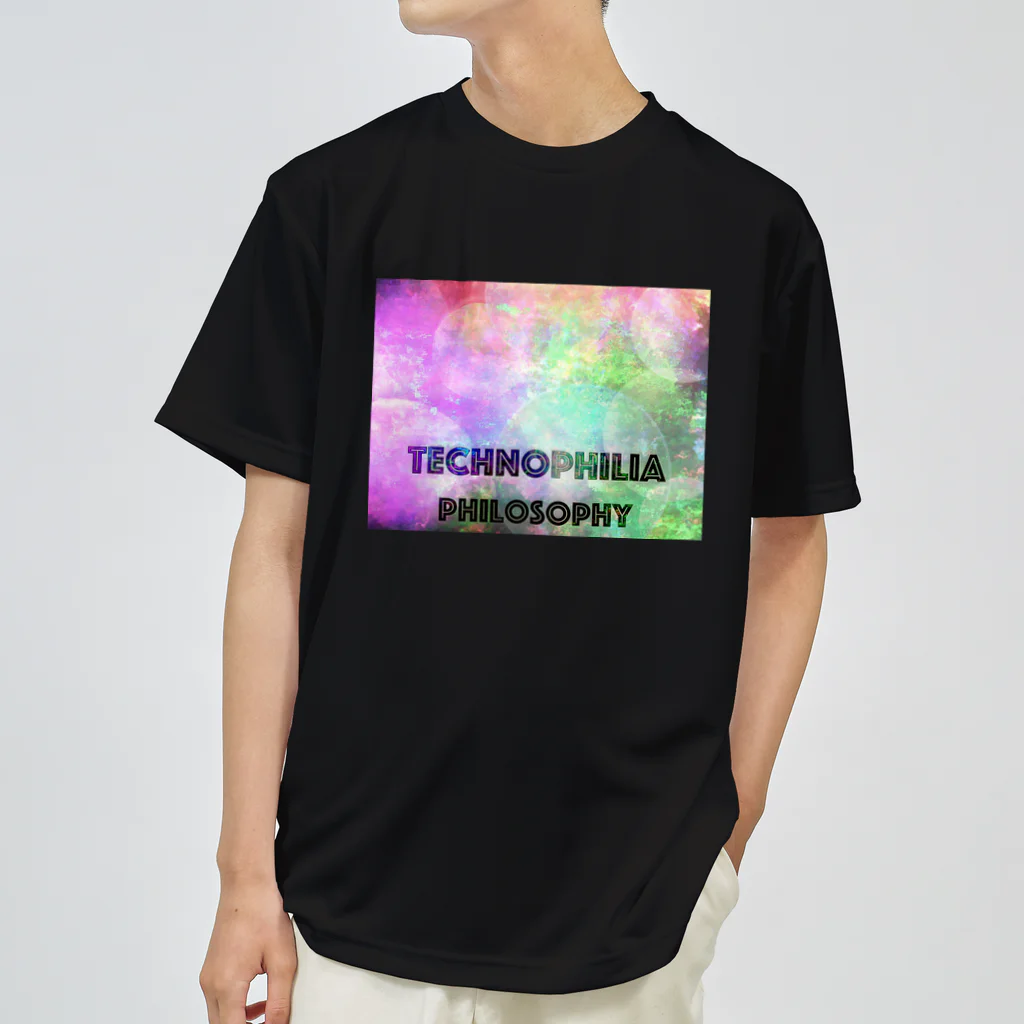 technophilia philosophyのlight painting with logo ドライTシャツ