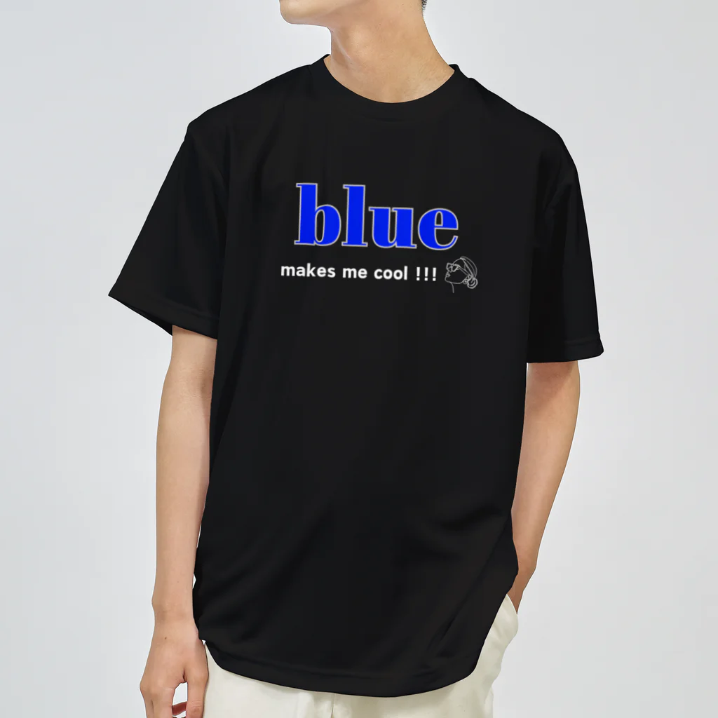 allure72の推しカラー  推し色　カラーロゴＴシャツ（ブルー） ドライTシャツ