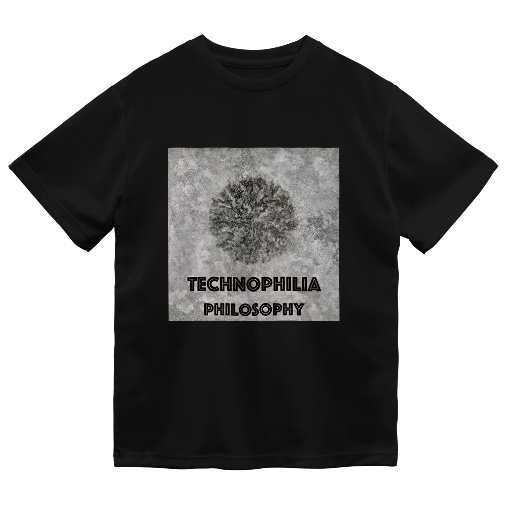 technophilia philosophyの鉛筆抽象画 ドライTシャツ