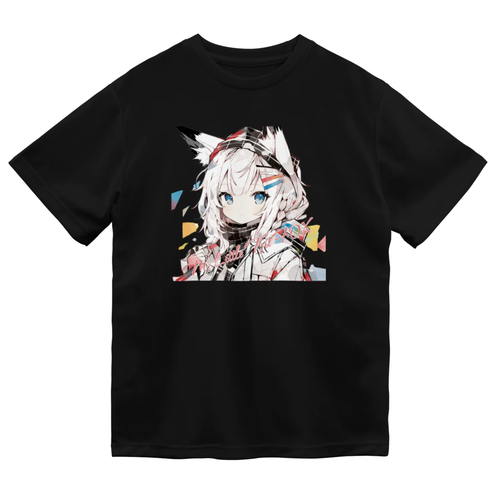 みゆみん@YouTuber ／M|Little Kit Foxの狐娘っ!! Tシャツ ドライTシャツ