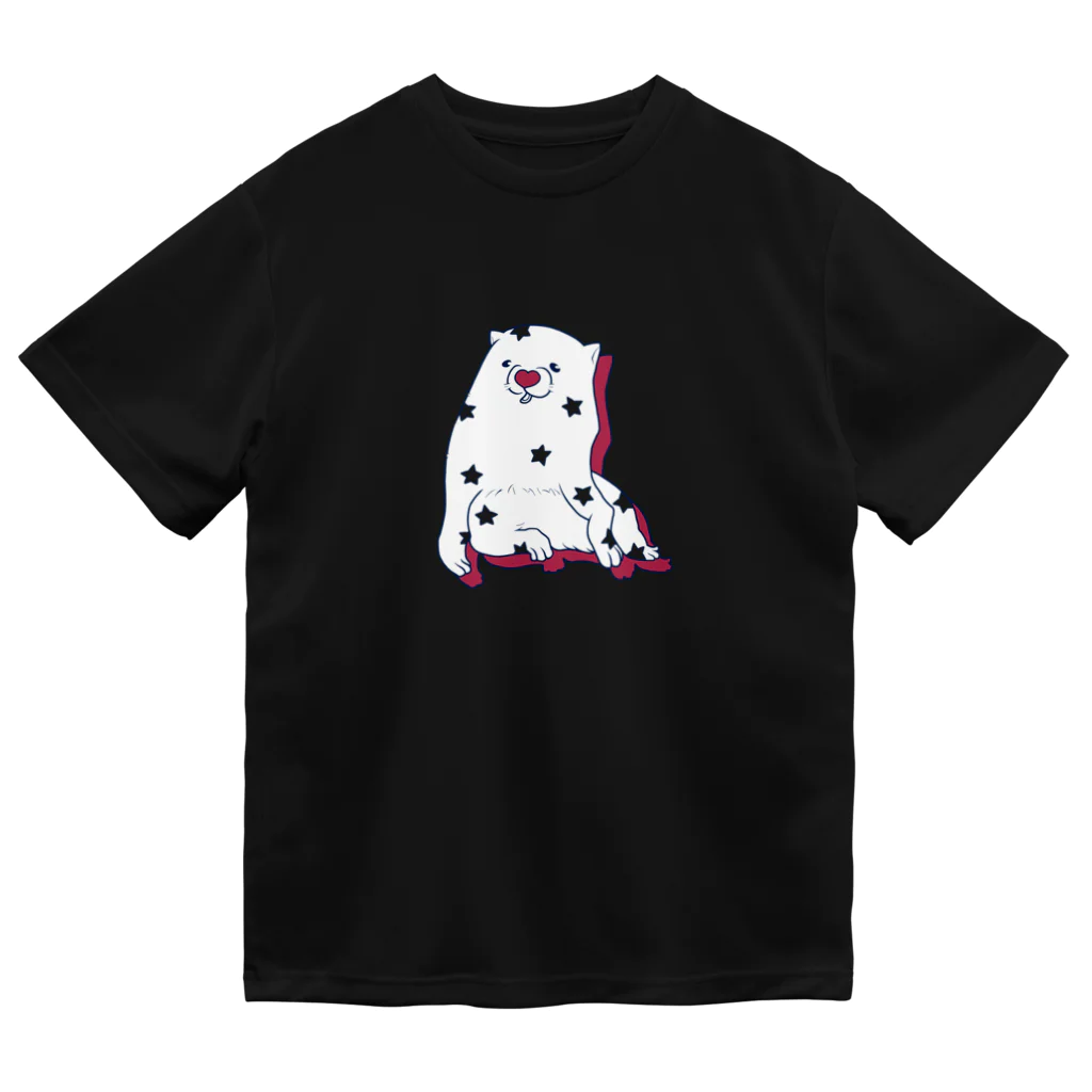 mugioのあの犬/パチパチ クランベリー ドライTシャツ