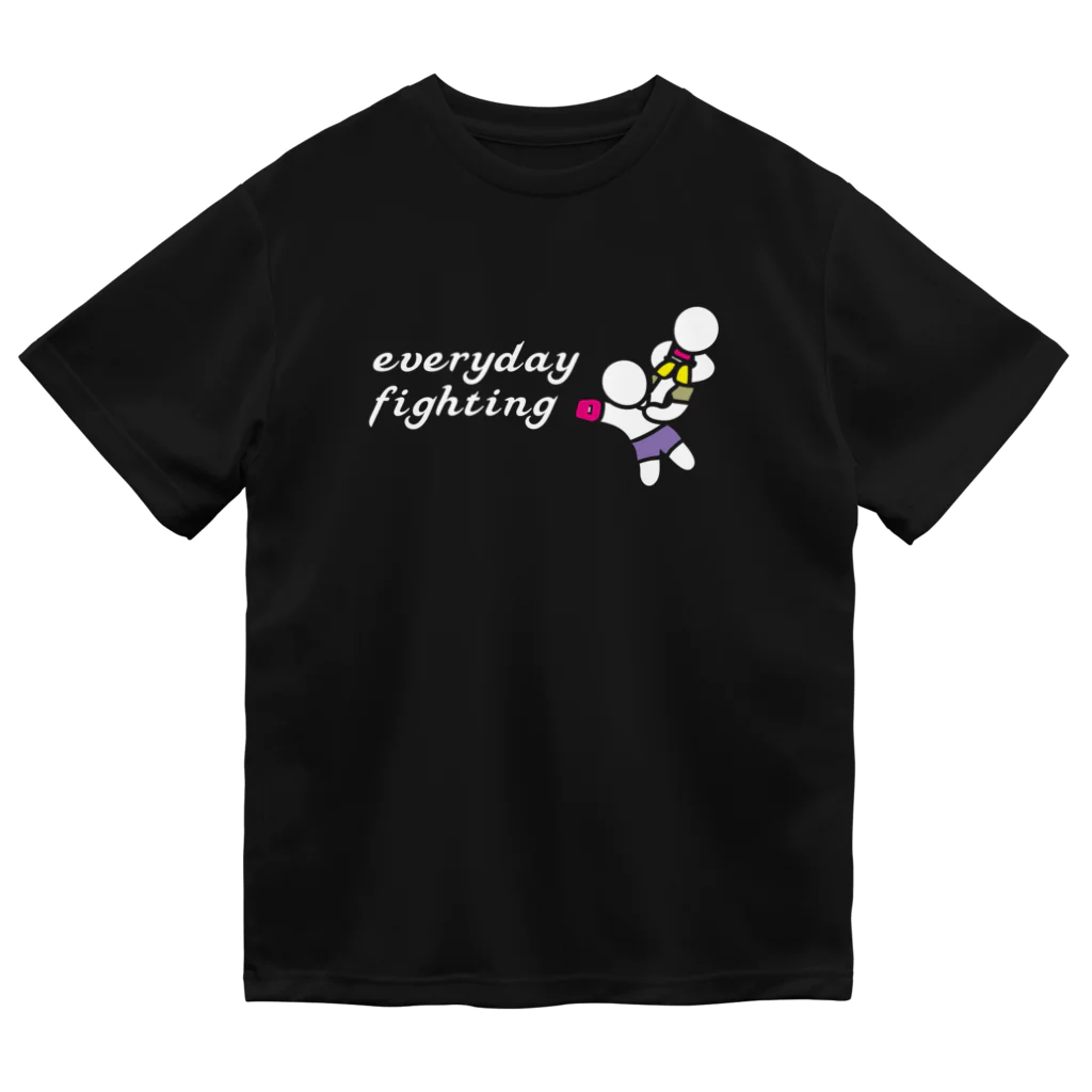 amaのEveryday Fighting_ロゴ_白 Dry T-Shirt