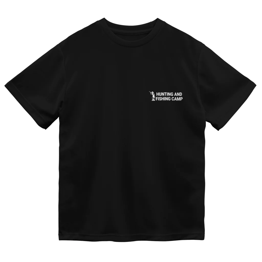 Hunting and Fishing CampのHunting and Fishing Camp ロゴ白 Dry T-Shirt