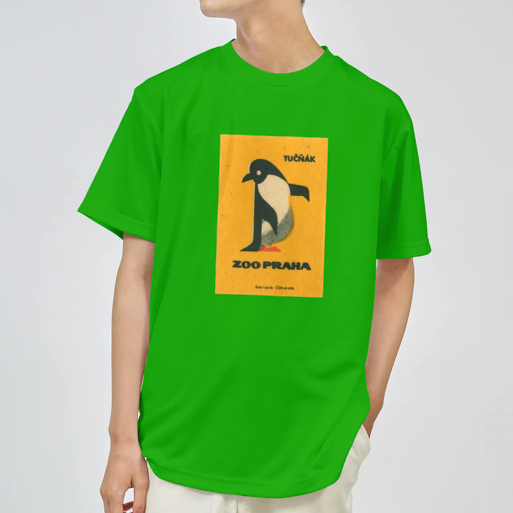 YS VINTAGE WORKSのチェコ・プラハ動物園　ペンギン　 Dry T-Shirt