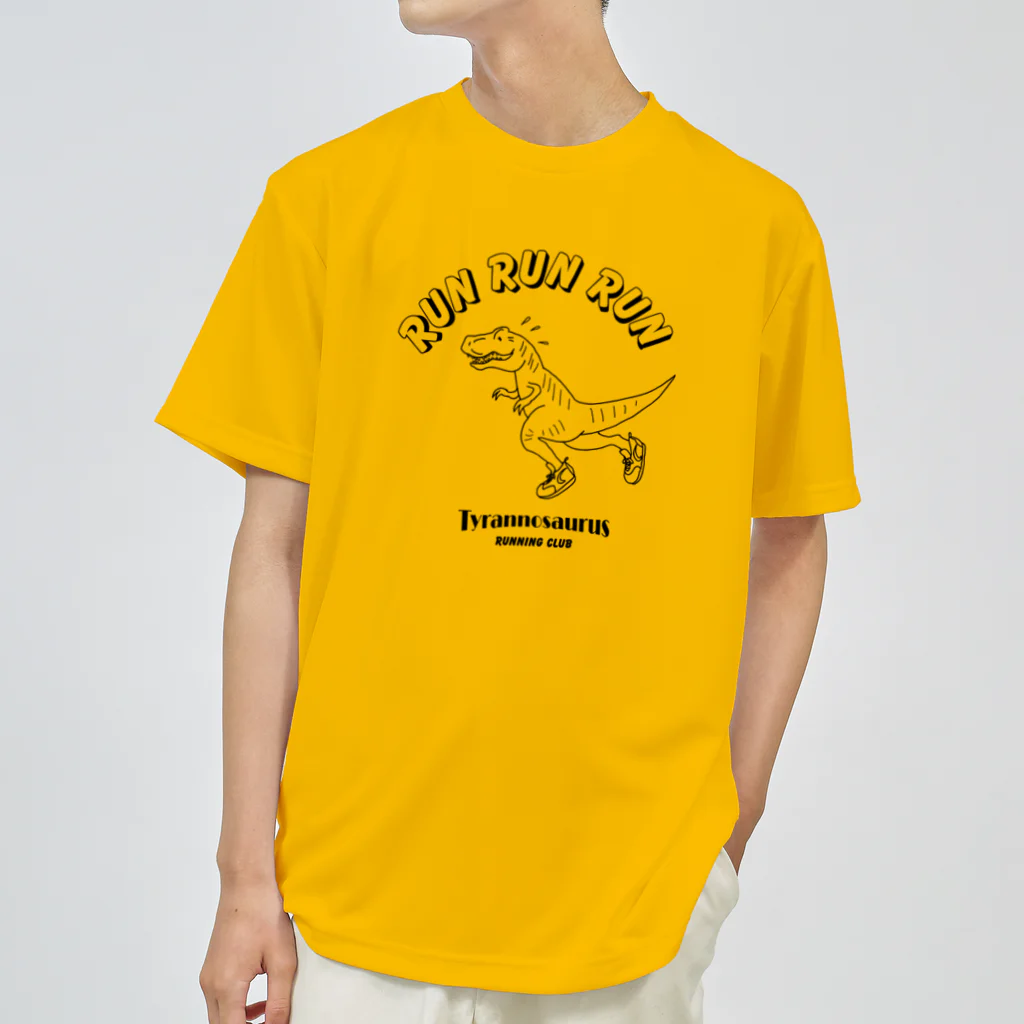 LONESOME TYPE ススのRUN RUN RUN (TレックスBLACK) Dry T-Shirt